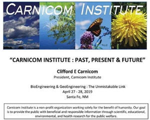 Prerequisite Information for the Carnicom Institute Disclosure Project