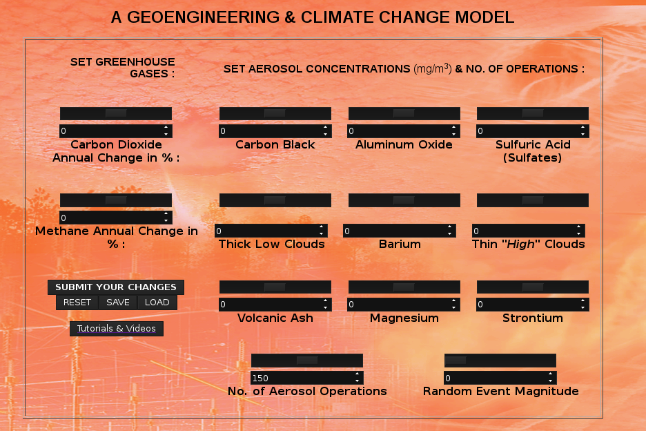 A GEOENGINEERING & CLIMATE MODEL